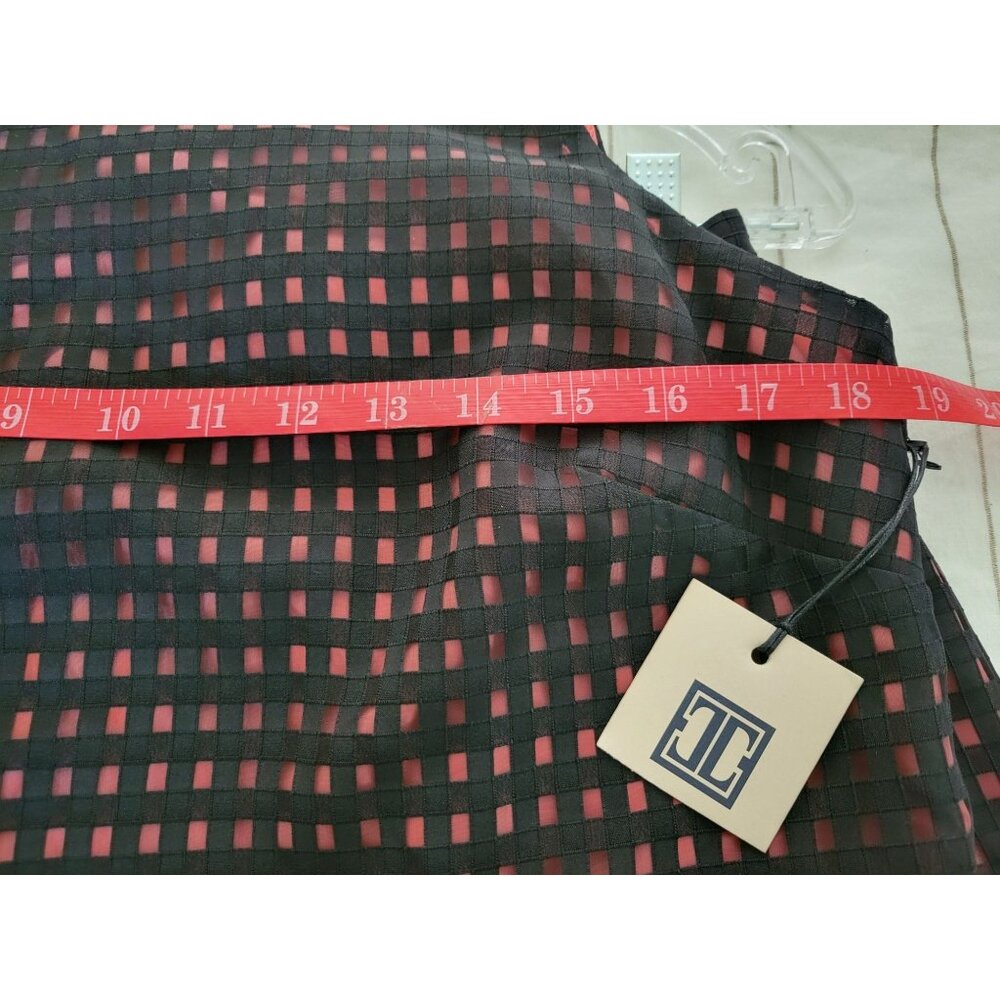 Ivanka Trump Women's Black & Pink Under Lining Sleeveless Top & Skirt Set Size 8 - Picture 4 of 16